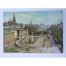 Postcard Vintage Vienna Ringstraße &amp; Parliament Townhall Posted 1988 Writing Sta - £7.17 GBP