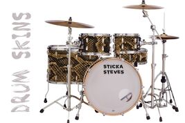 Drum Wrap Percussion Shell Cover Bass Kick Snare Tom DIY Ashbury Anacond... - $22.76+