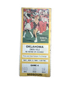 1984 Missouri Tigers @ Oklahoma Sooners Football Ticket Stub Aikman Bosw... - £15.73 GBP