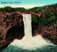 Rainbow Falls Hi Hawaii Isola Curio Co 1910s Cartolina Unp Non Usato Q13 - £4.04 GBP