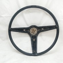 Pontiac 9753916 For 1970s 1980s Grand Prix Black 3 Spoke Steering Wheel OEM Used - £38.81 GBP