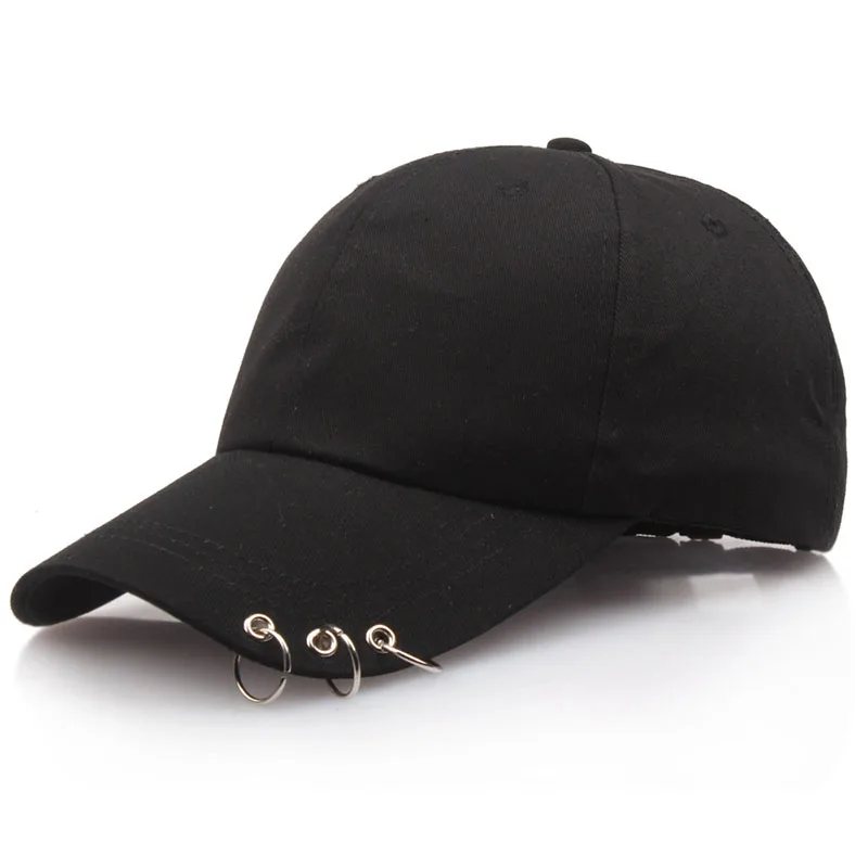  Streetwear Baseball Cap Men Women Hip Hop   Snapback Hat Unisex Black Cotton Da - $104.99