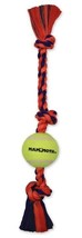 Mammoth Flossy Chews Color 3 Knot Tug with Tennis Ball 20&quot; Medium - £9.97 GBP