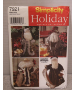 Simplicity Sewing Pattern 7921 Holiday Sunrise Designs 26&quot; Santa &amp; Cloth... - £5.44 GBP