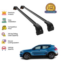 Premium Quality Roof Rack Cross Bar set for Volvo XC40 2017 - 2025-Black - $168.20