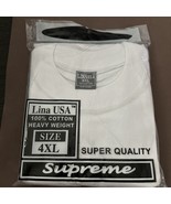 MEN&#39;S Big and Tall T-SHIRT SUPREME ROUND NECK HEAVY WEIGHT 100% COTTON 4XL - $27.08 CAD