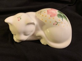 Vintage, Hand Painted, Sleeping Kitty Cat from Lasting Products Inc. - £16.61 GBP