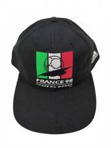 Adidas France 98 Soccer Baseball Cap - Black - $141.27 MXN