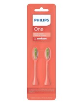 Philips One Brush 2 Heads by Sonicare Miami Coral BH1022/01 Snap-On Brus... - $13.67 CAD