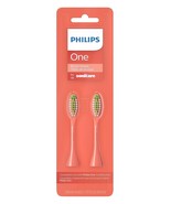Philips One Brush 2 Heads by Sonicare Miami Coral BH1022/01 Snap-On Brus... - $9.80