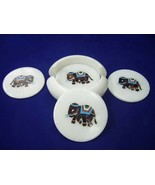 Marble Coaster Set, Handmade, Elephant Inlays, Peitra Dura,...-
show ori... - $342.93