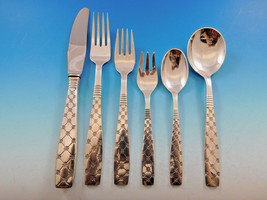 Star by E. Dragsted Danish Sterling Silver Flatware Set Service Mid Century Mod - £4,945.09 GBP