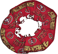 San Francisco 49ers Red Glitter Fabric Hair Scrunchie Scrunchies by Sher... - $7.99