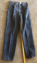 Vintage Giorgio Armani Jeans Blue 80s Gold Eagle Patch 27x27 - $88.11