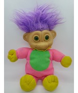 1993 Soma Troll Doll 11&quot; Electronic Eyes Light Up Purple Hair - £15.59 GBP