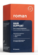 SHIPS N 24 HOURS-Roman Hair Support Mens Dietary Supplement 90 Capsules-NEW - £3.88 GBP