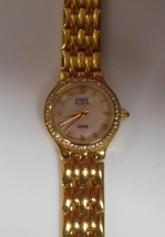 Ann Klein Women&#39;s Swiss Gold-tone Quartz Crystal Watch - £87.22 GBP