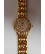 Ann Klein Women&#39;s Swiss Gold-tone Quartz Crystal Watch - £87.20 GBP