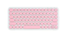 inote Korean English Bluetooth Slim Keyboard Wireless Compact Mini (Pink) - £46.81 GBP