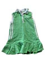 Adidas 3 Stripes Sleeveless Green Dress With Collar 3T - £11.96 GBP