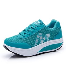 Women&#39;s Shoes Mesh Shaking Shoes Breathable Ladies Fitness Training Flats Lightw - £23.20 GBP