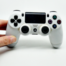 Sony PlayStation PS4 DualShock 4 Wireless Controller White CLEANED &amp; TESTED - $26.72