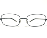 Oliver Peoples Brille Rahmen OP-613 BK Schwarz Silber Rechteckig 53-17-135 - $120.83