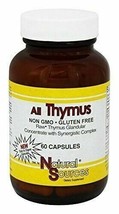 NEW Natural Sources All Thymus for Immune Function Support 60 Capsules - $14.55