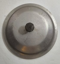Vintage Aluminum Black Top Knob 7 1/2&quot; Round Pot Pan Replacement Lid #21 - $350.61 MXN
