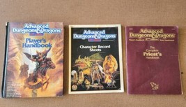 Advanced Dungeons and Dragons 2nd Edition Lot Handbook Priest&#39;s Record S... - $148.45