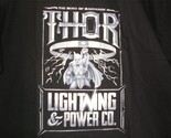 TeeFury Thor LARGE &quot;Lightning Power Co&quot; Thor the Hero of Ragnarok Tribut... - $14.00