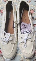 Sociology Brand ~ Womens Size 9.5 ~ Ivory  Colored ~ Lace Up Canvas ~ Fl... - £20.59 GBP