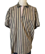 Matinique Multicolor Stripe Short Sleeve Polo Shirt, Men&#39;s Size L - $19.43 CAD