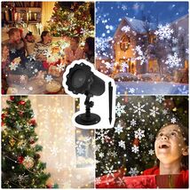 Christmas Snowflake LED Projector Lights Outdoor Indoor 2 Mounts Holiday... - $452.27 MXN