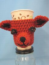 Chihuahua Puppy Dog Crochet Handmade Cup Cozy Holder Gifts by Bren - $24.95