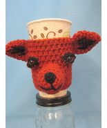 Chihuahua Puppy Dog Crochet Handmade Cup Cozy Holder Gifts by Bren - $24.95