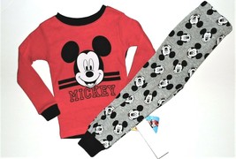 Disney Junior Toddler Boys 2pc Mickey Mouse Long Sleeve Pajamas Size 4T NWT - £9.02 GBP