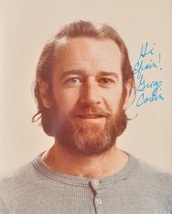 George Carlin Signed Photo - Seven Dirty Words - Bill &amp; Ted&#39;s Excellent Adventur - £262.98 GBP