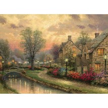 Thomas Kinkade Lamplight Lane Windermer S/N Canvas Original Ltd Edition #101 - $995.00