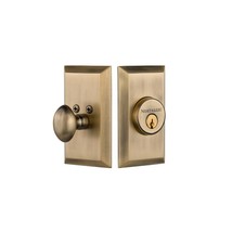 Nostalgic Warehouse Studio Single Cylinder Deadbolt, Antique Brass, Key ... - $220.99