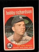 1959 Topps #76 Bobby Richardson Fair Yankees Nicely Centered *NY4803 - £11.48 GBP