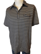 Matinique Black and White Striped Short Sleeve Polo Shirt, Men&#39;s Size XXL - $264.86 MXN