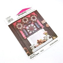 Simplicity House 7602 Pattern No Sew Curtains Iron-On Drapery Tapes Dritz Uncut - £11.86 GBP