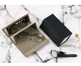 2 Slots sunglasses Organizer Storage Travel Foldable Hanging Glasses Rack - £8.67 GBP