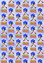 SONIC Gift Wrap - Sonic The Hedgehog Wrapping Paper - 2 x A2 Sheets Per ... - £3.91 GBP