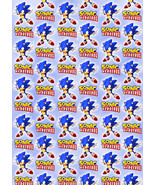 SONIC Gift Wrap - Sonic The Hedgehog Wrapping Paper - 2 x A2 Sheets Per Order - $5.01