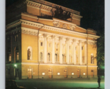 Pushkin Academic Theater Night Leningrad Russia USSR UNP Chrome Postcard... - $4.90
