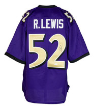 Rayo Lewis Firmado Personalizado Violeta Pro Estilo Fútbol Camiseta JSA ITP 992 - £136.42 GBP