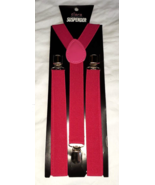 Suspenders Men Or Women Y-Shape Back Clip On Elastic Adjust Magenta Color - $17.27 CAD