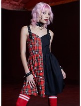 Goth Emo Punk Skelanimals Diego Skelanimals Plaid Split Dress size S, M - $79.99